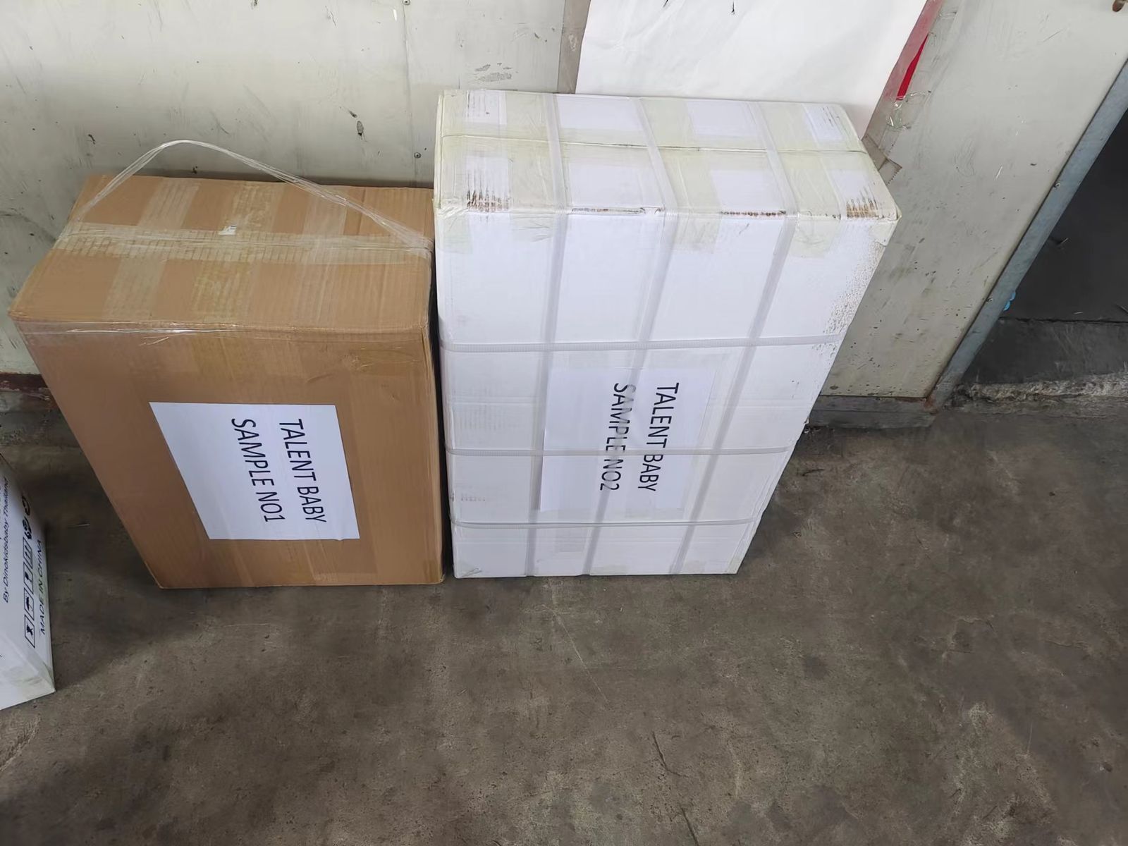 Packed cartons ready for shipment to Germany